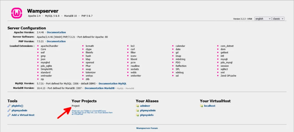 Why Is My Localhost WordPress So Slow?, 1. Create a new project