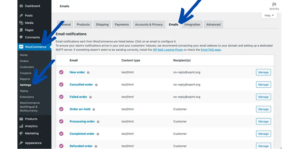 How to Add Contact Information in WooCommerce?, How do I change the sender Email in WooCommerce?