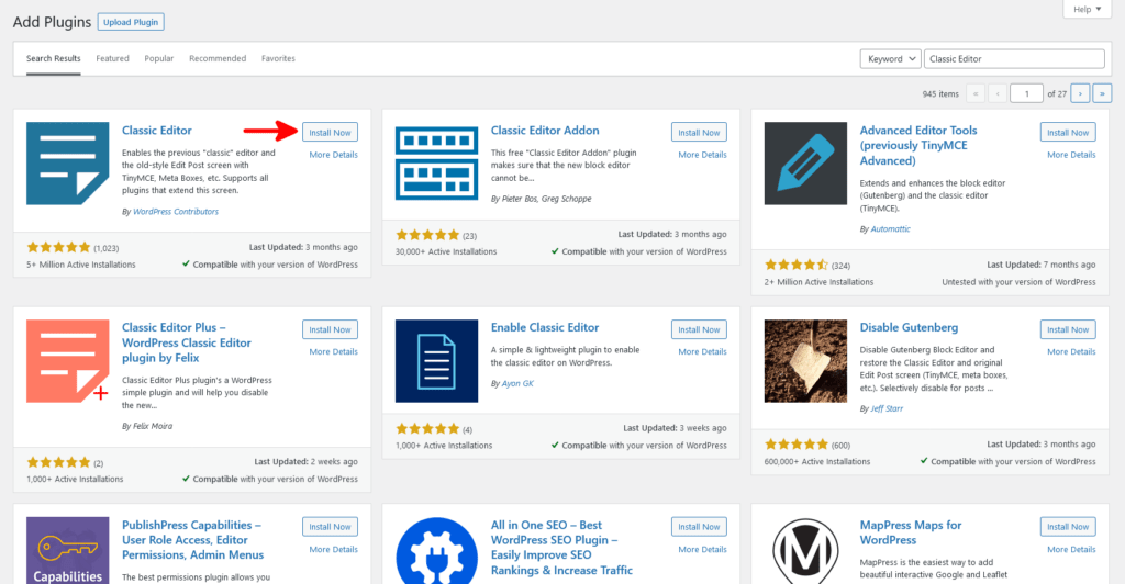 What is a WordPress Plugin?, Installing a WordPress plugin from the official directory 3