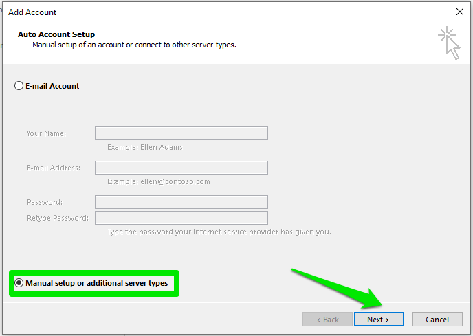 Add Email to Outlook 2016 Manually, Open the Outlook 2016 app on your Windows computer from the startup menu. 3