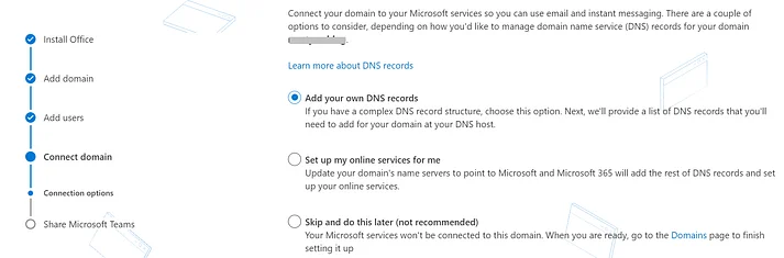 Connect Workspace Email to Microsoft 365, Verify your domain name 4