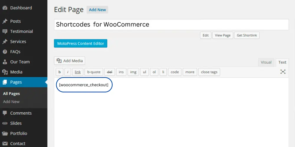 How Do WooCommerce Shortcodes Work?, Setting Up WooCommerce Shortcodes