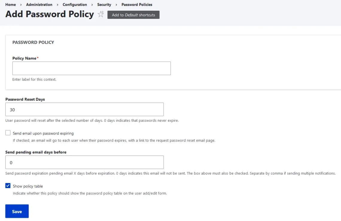 Secure Drupal Website: Best Hosting Practices, Implement Strong Password Policies