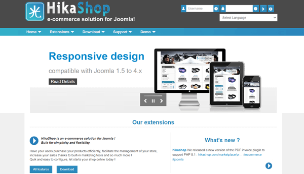 Best Joomla B2B Extensions, HikaShop