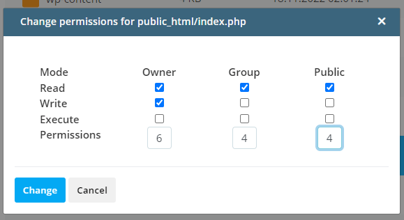 How to Secure Your Website, Set the right permissions 3