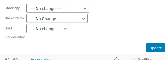 Shipping Methods, Assigning a Shipping Class With Bulk Editing 3