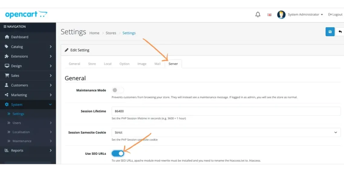 How to optimize your OpenCart store for SEO How to optimize your OpenCart store for SEO, Configuration Steps in OpenCart 2