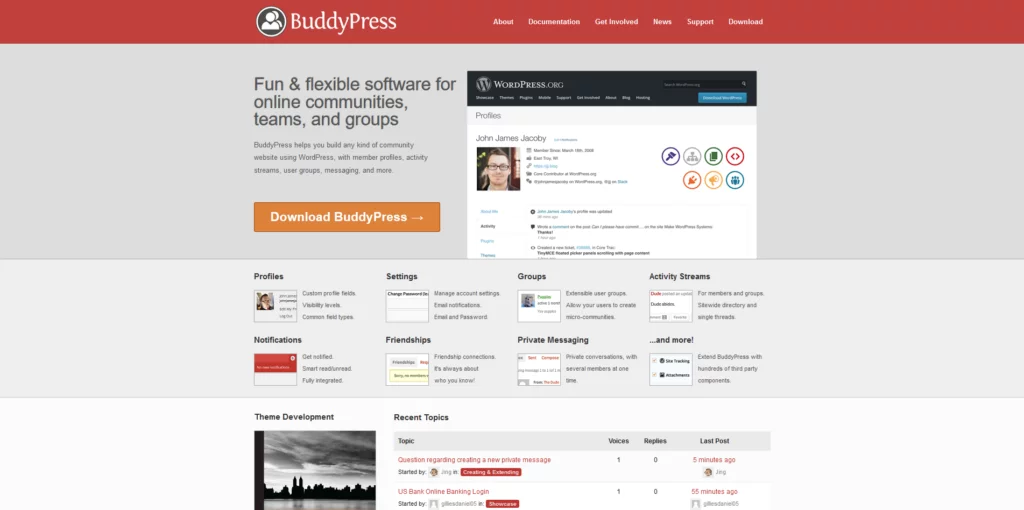 Top WordPress Plugins of 2025, 8. BuddyPress