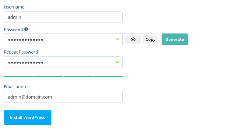 How to Install WordPress on a VPS Hosting Account, 2. Install WordPress 3