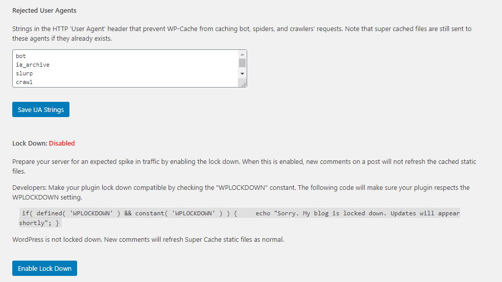 WP Super Cache: Boost WordPress Speed, Other Advanced Settings 2