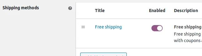 Shipping Methods, Adding a Shipping Method to a Shipping Zone 3