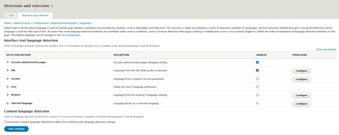 Drupal Multilingual Hosting: Localization Tips, Language Detection and Settings for Front End and Administration Pages in Drupal 2