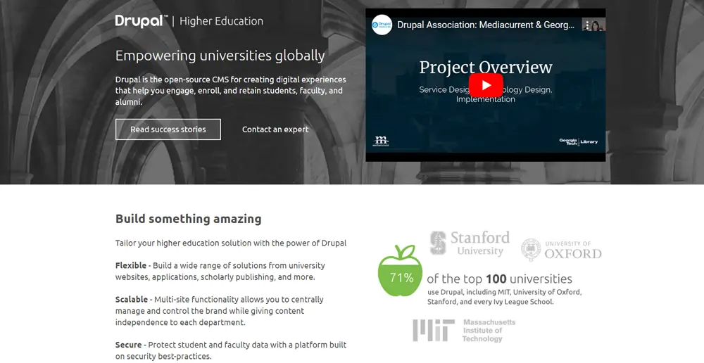 Moodle vs Drupal for Education Platforms, Drupal Overview
