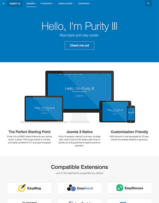 7 Best Free Responsive Joomla Templates, JA PURITY III