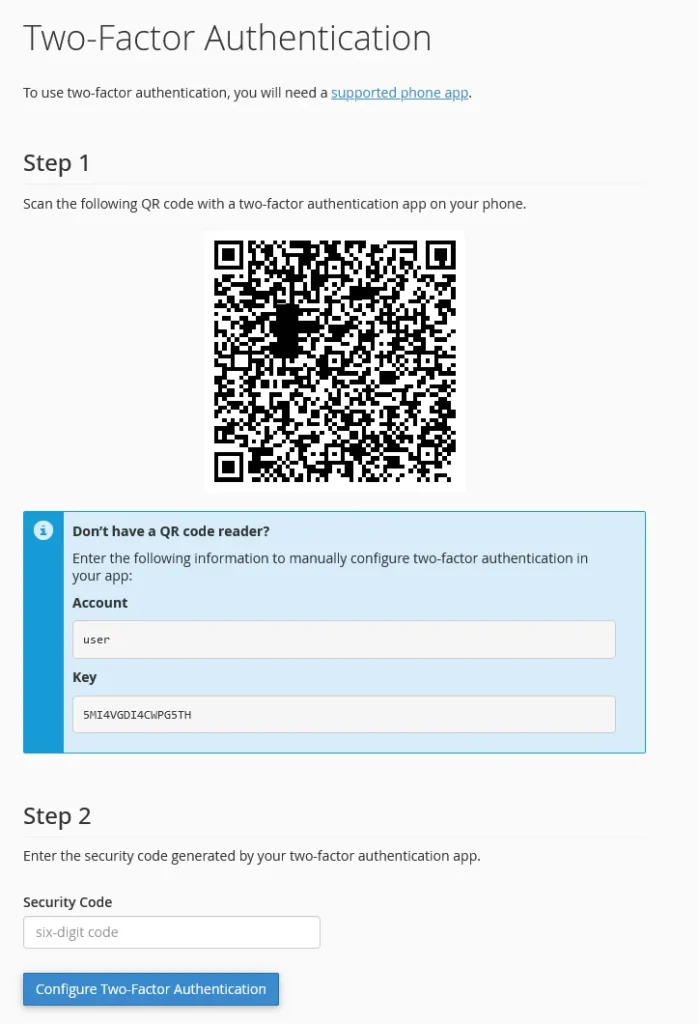 What is WHM (Web Host Manager)?, cPanel account security 5