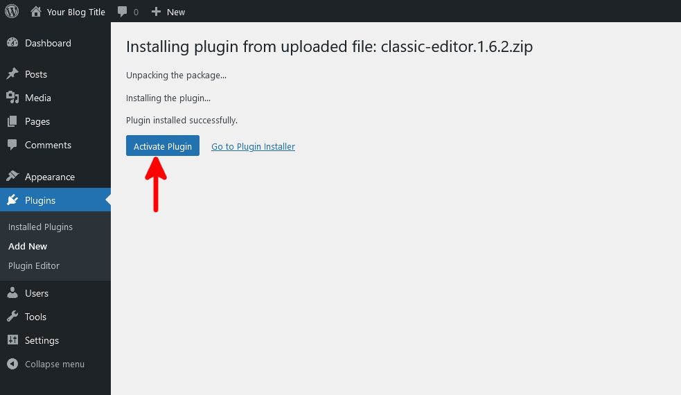 What is a WordPress Plugin?, Installing a WordPress plugin from the official directory 8