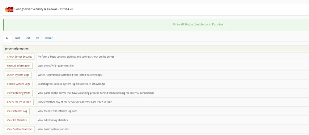 What is WHM (Web Host Manager)?, Firewall configuration 2