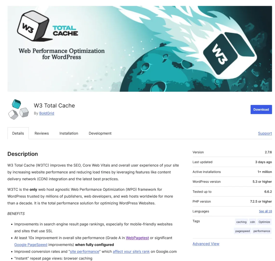 Speed Up WordPress: Proven Tips, W3 Total Cache