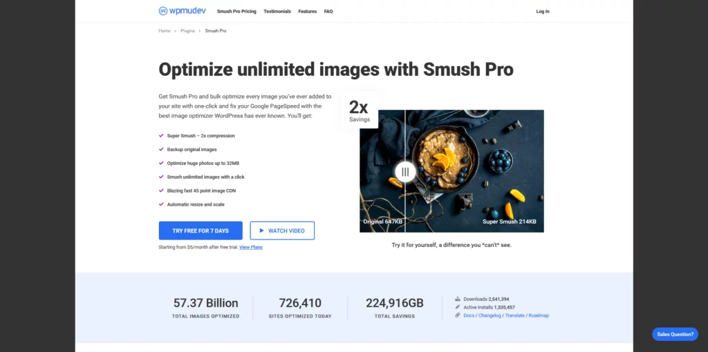 Top WordPress Plugins of 2025, 2. Smush Image Compression