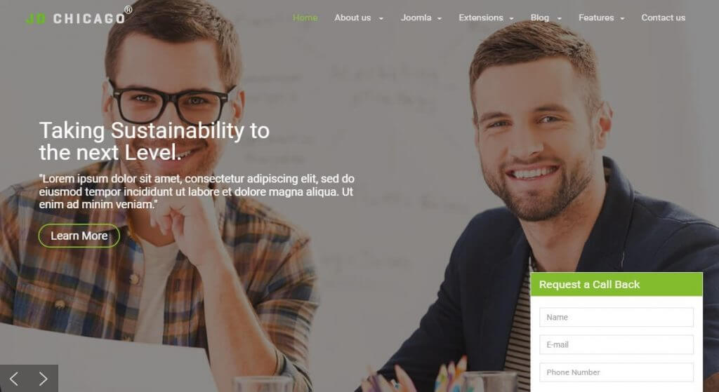 7 Best Free Responsive Joomla Templates, JD Chicago