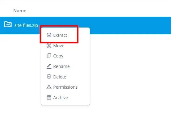 Website Migration Without Downtime: Full Checklist, 2. Through the File Manager 2