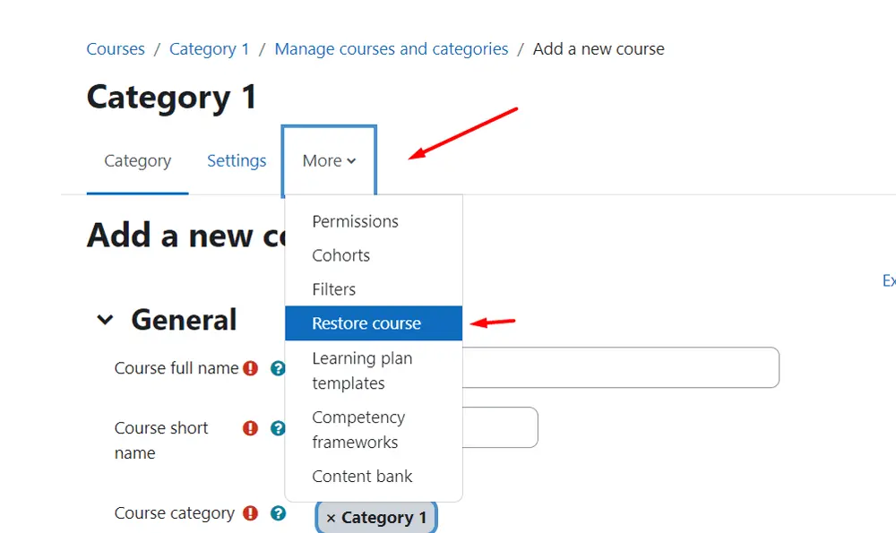 Create Moodle Course: Step-by-Step Guide, Upload an existing course