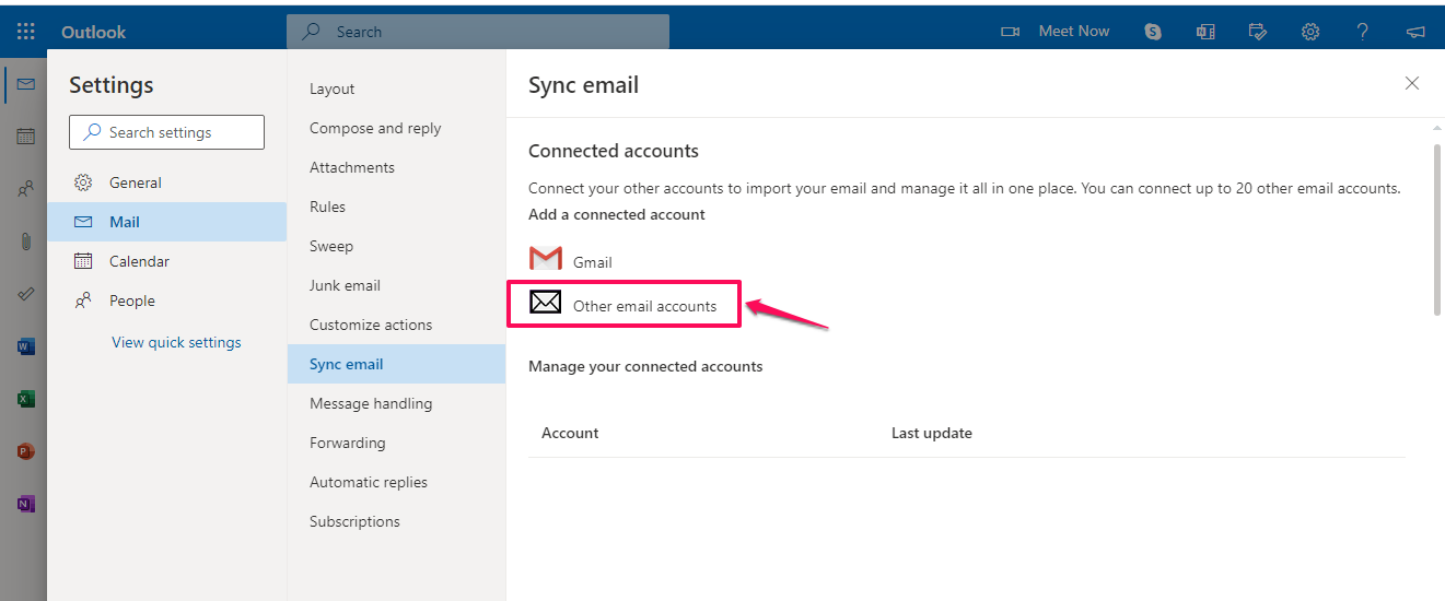 Fix Email Forwarding to Outlook/Hotmail, Configure Outlook.com to access another email 8