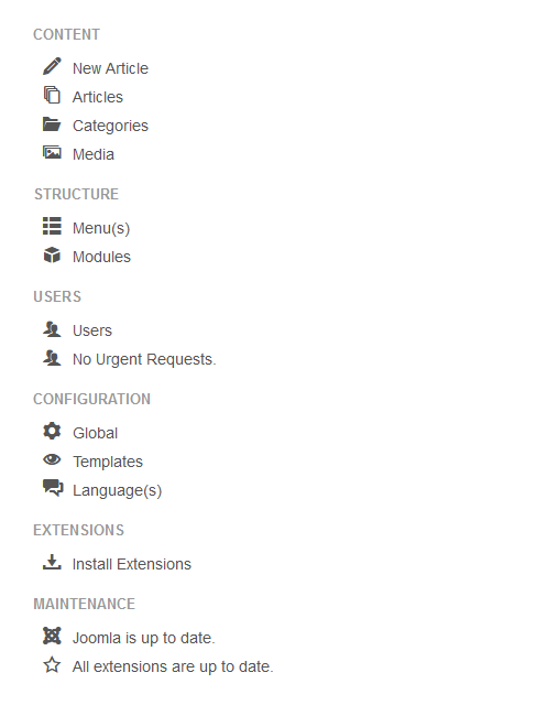 How to Build a Website Using Joomla?, Getting Familiar with the Joomla Basics