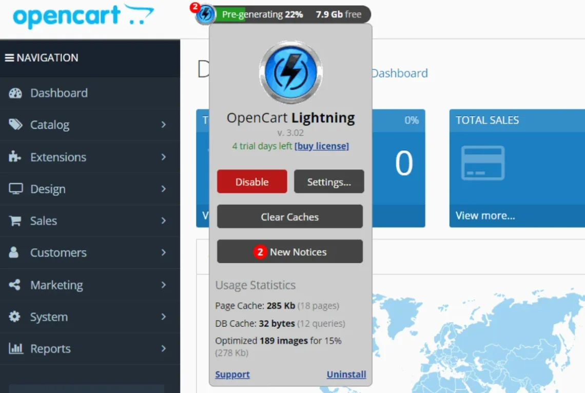 Best OpenCart Extensions (Top List), Lightning – Cache, Optimization, SEO, and Google PageSpeed Boost 