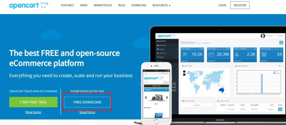 Best OpenCart Themes (Stunning), Step 2: Download and Install OpenCart