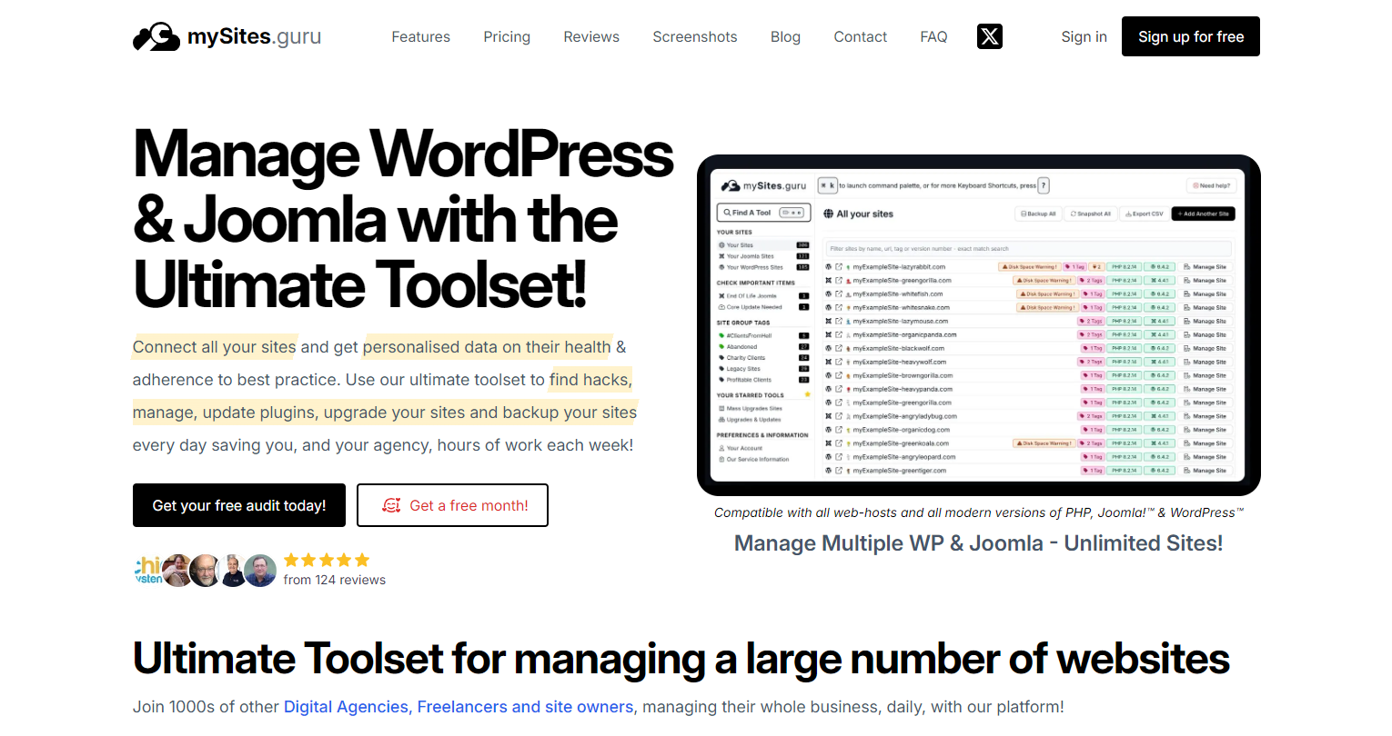 How to Manage Multiple Joomla Websites?, mySites.guru
