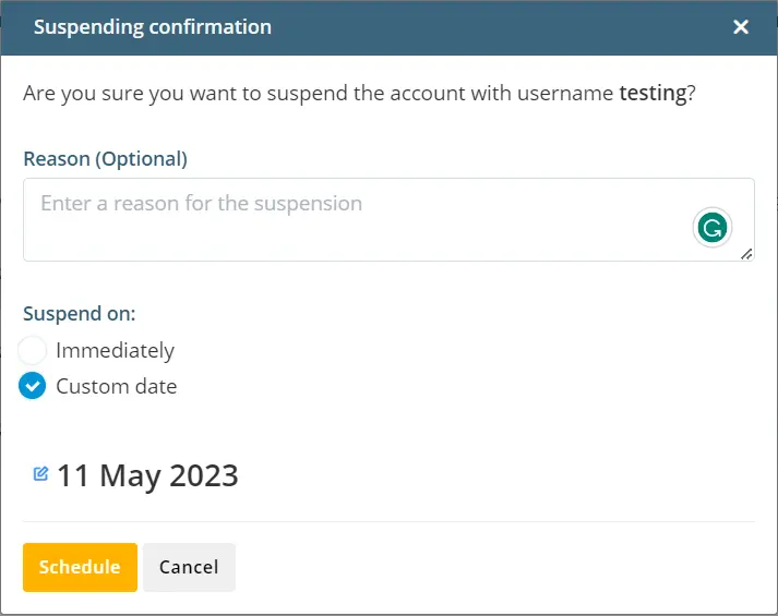 SPanel Featuring Database Management, PHP Slow Log