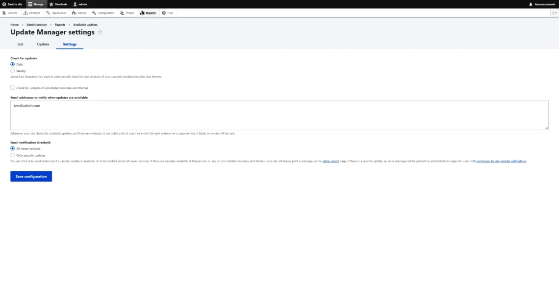 Secure Drupal Website: Best Hosting Practices, Regularly Update Drupal Core and Modules 2