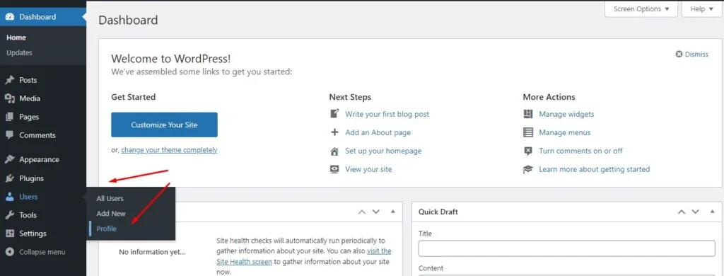 How to Change the Admin Color Scheme in WordPress, Changing the Admin Color Scheme with WordPress 