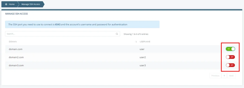 SSH Terminal in SPanel, SPanel’s SSH Terminal 2