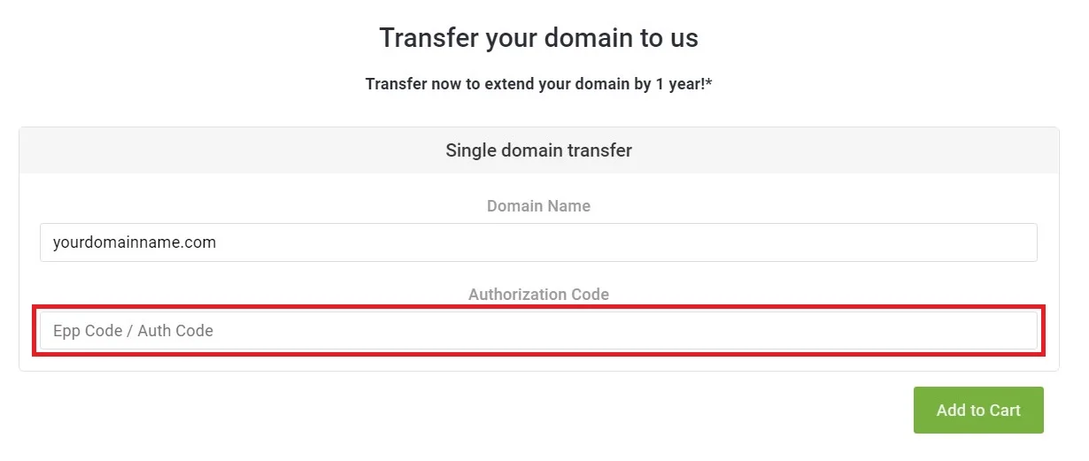 Transfer Domain to Another Registrar