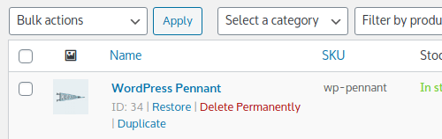 Removing Products From WooCommerce, Removing Product Entries 5