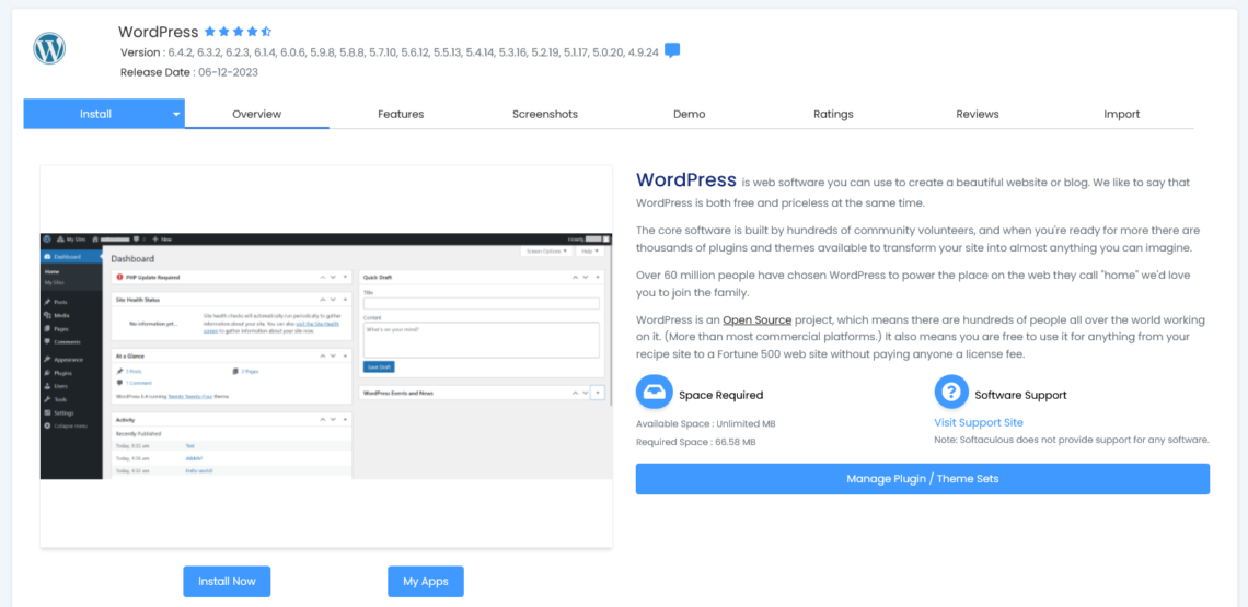 cPanel Features and Benefits Overview, The Softaculous auto-installer 2