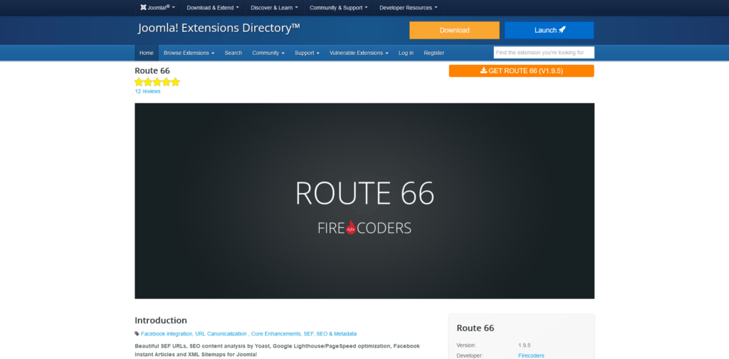 What Are the Best Joomla Extensions or Plugins for SEO? What Are the Best Joomla Extensions or Plugins for SEO?, Route 66