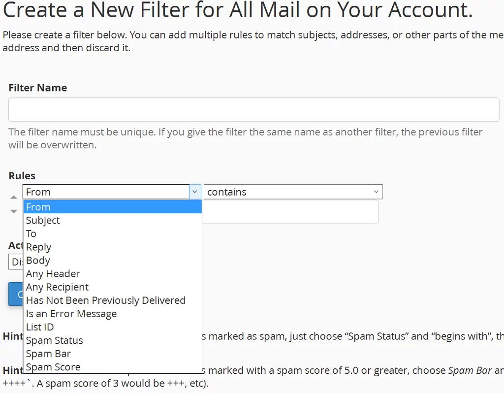 Stop Spam on cPanel Hosting: Full Guide, Incoming Spam Protection 2