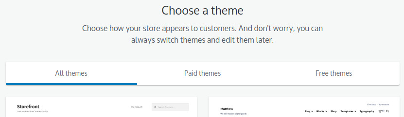 Setting up Your WooCommerce Store, #5 Themes