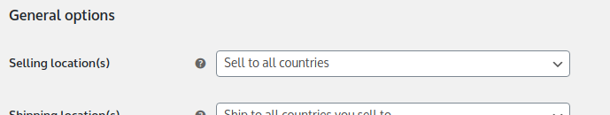 Setting up Your WooCommerce Store, General Options 