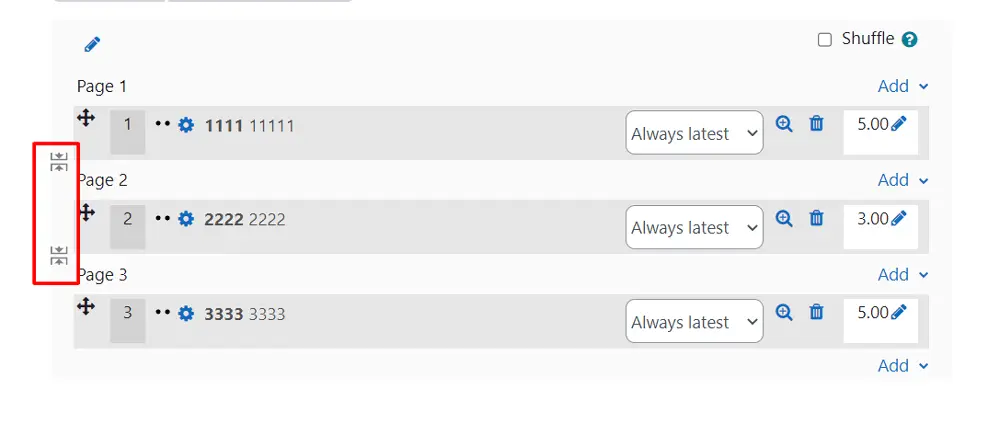 How to Create a Quiz in Moodle, Moodle Quiz Layout 2
