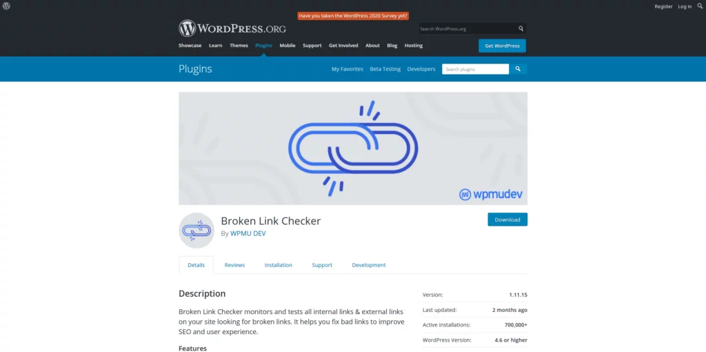 Top WordPress Plugins of 2025, 16. Broken Link Checker
