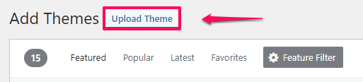 Install WordPress Theme from Dashboard, Installing a New Theme via Uploads from the WordPress Dashboard