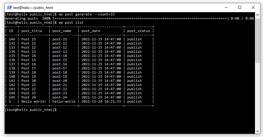 What is WP-CLI? A Beginner’s Guide, Managing posts and comments 2