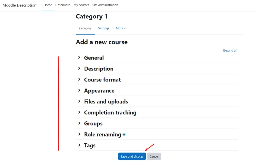 Create Moodle Course: Step-by-Step Guide, Create a new course 4