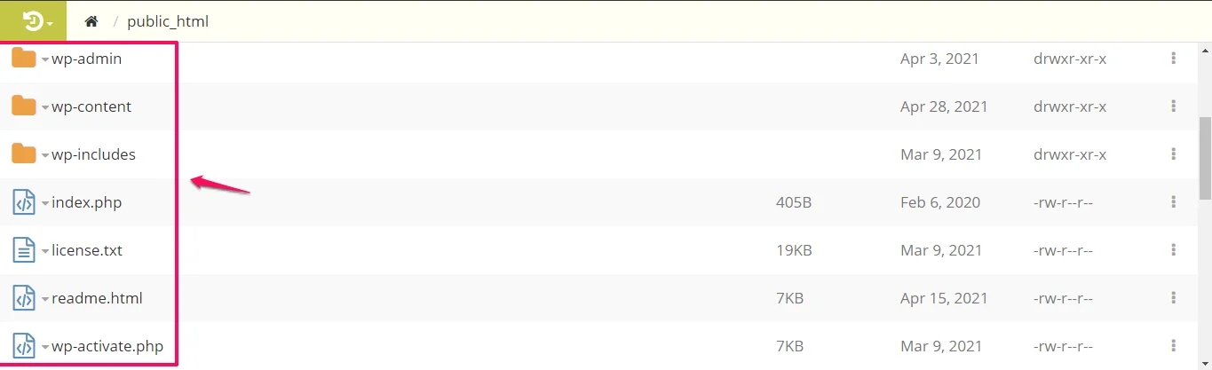 How to Remove WordPress Files And Database, How to Remove WordPress Files and Database using an FTP client or the File Manager 4