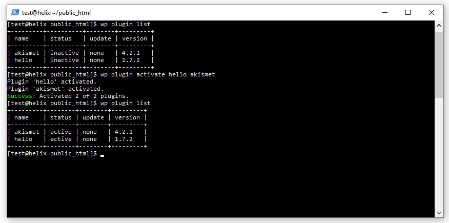 What is WP-CLI? A Beginner’s Guide, Installing and managing plugins 2