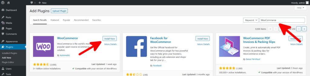 How to Set Up a New WooCommerce Store, Installing WooCommerce